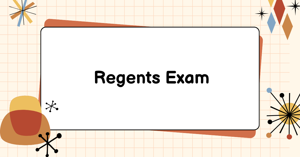 Regents Exam mathematical space