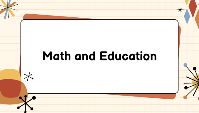 Math and Education