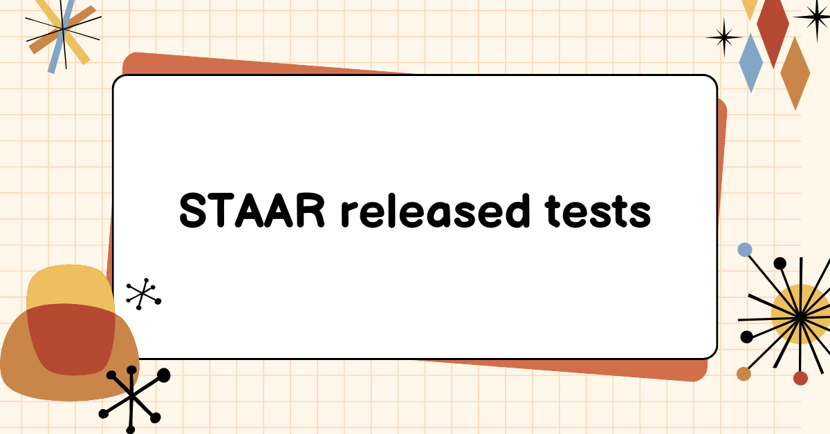 STAAR released tests