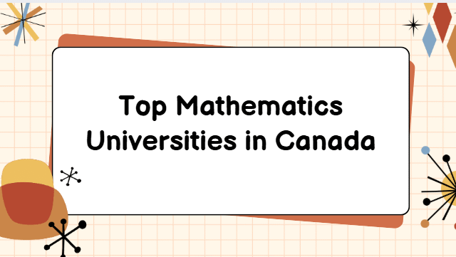 Top Mathematics Universities in Canada
